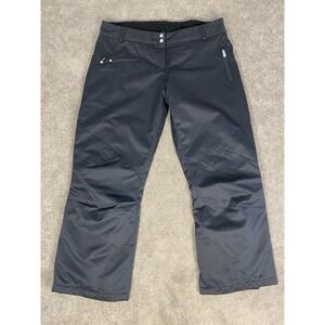 Obermeyer Women's Ski Pants Black Adjustable Waist Size 16